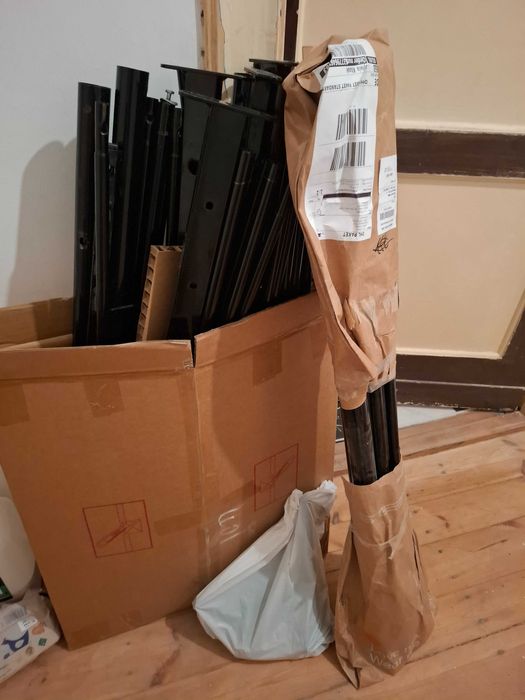 Lozko metalowe z baldachimem 180x200