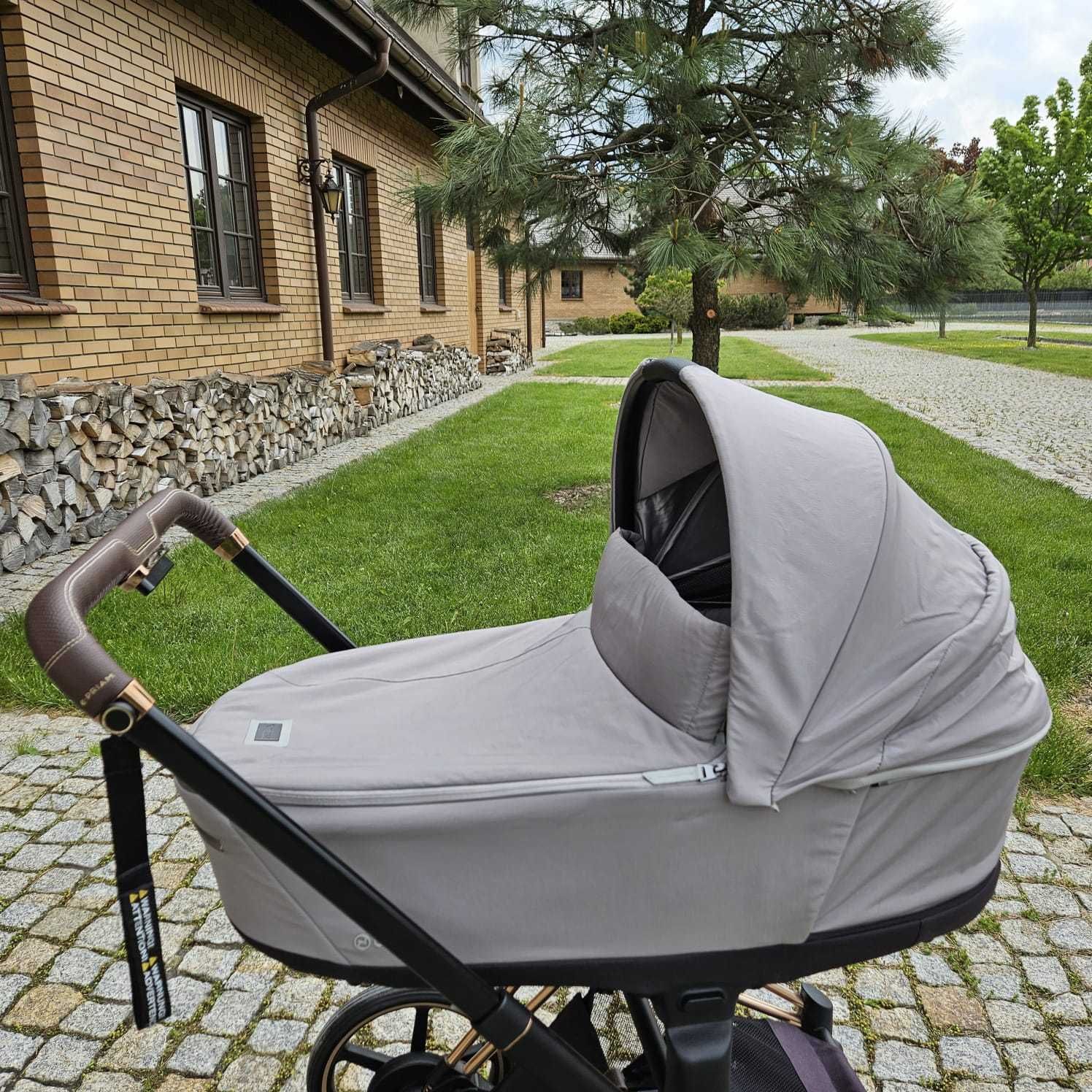 Wózek Cybex e-Priam elektryczny na ramie rosen gold CYBEX e-PRIAM 4.0