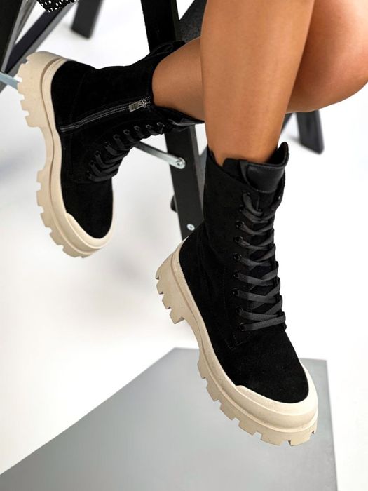 36, 39р Натуральна замша ТОП ЯКІСТЬ демі Жіночі ботинки весна осінь