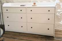 Comoda con 6 gavetas Ikea Hauga 138x84cm quase novo