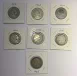 Moedas 1 escudo Alpaca (1927, 1928, 1929, 1940, 1957, 1959 e 1965)