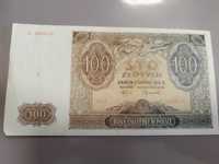 Banknot o nominale 100 zł z 1941 roku sprzedam.