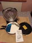 domowy piecyk do pizzy pizza profi 32cm z akcesoriami i brytfanna