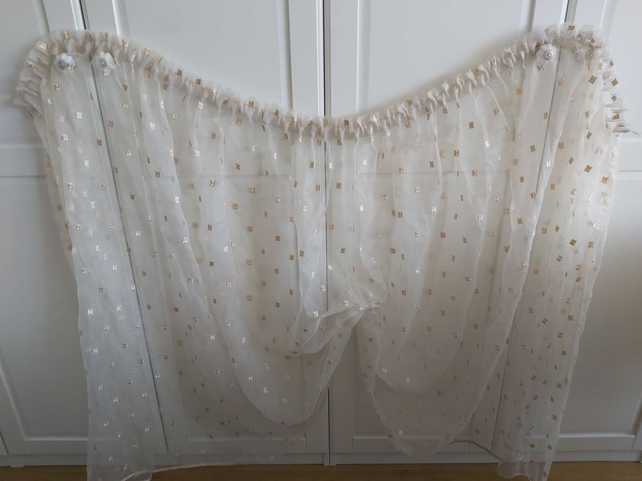 Firanki kròtkie cappucino  2 sztuki