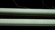2 armaduras com lampadas led t8 com 1.20