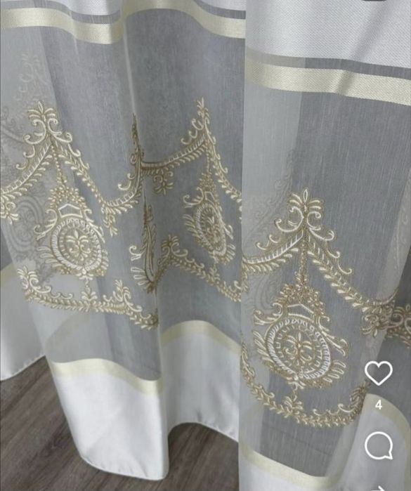 Шикарний тюль льон бамбук 10м