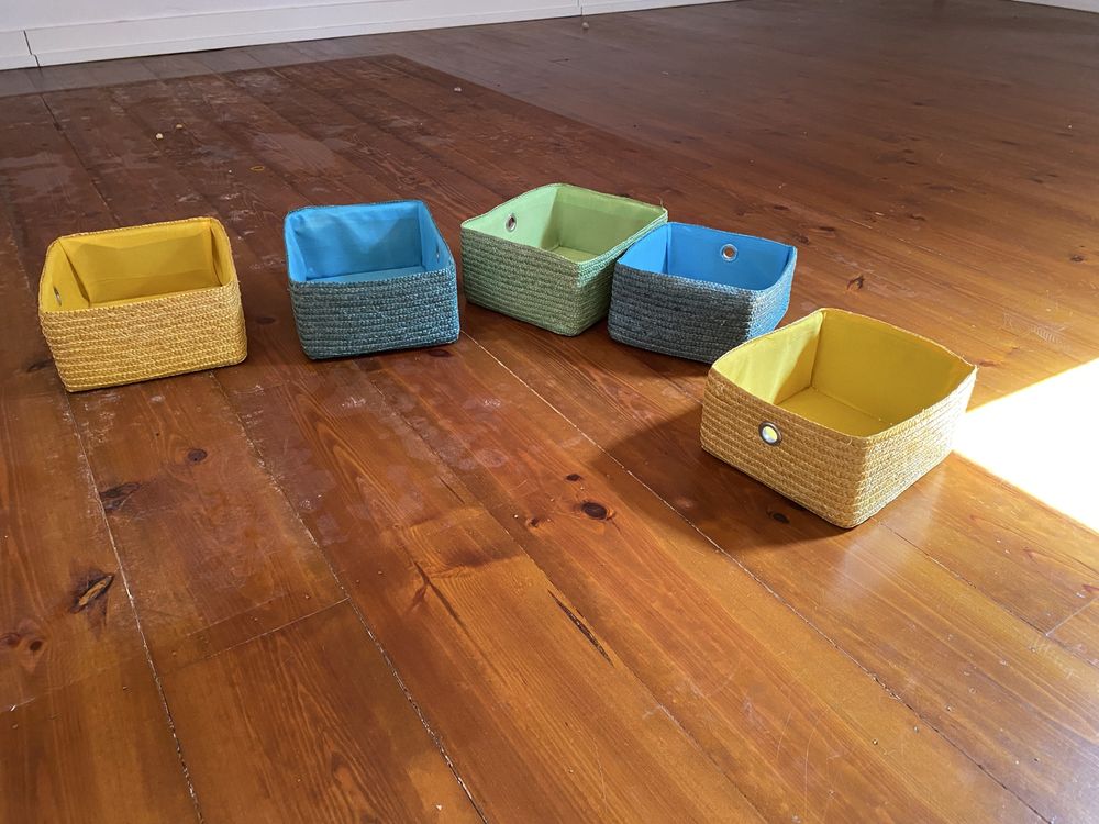Conjunto de 5 cestos