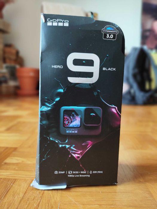 GoPro 9 Black com caixa