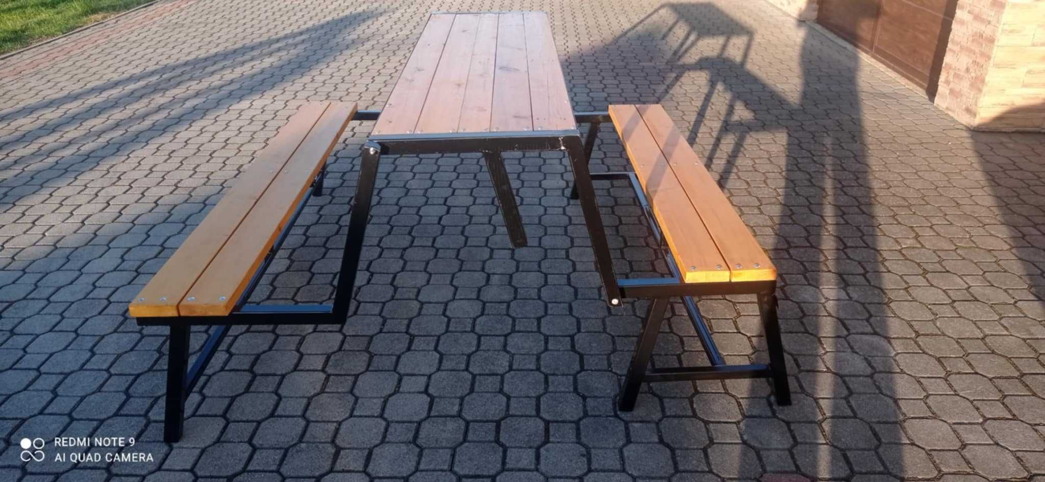 Ławka ze stolikiem 2w1