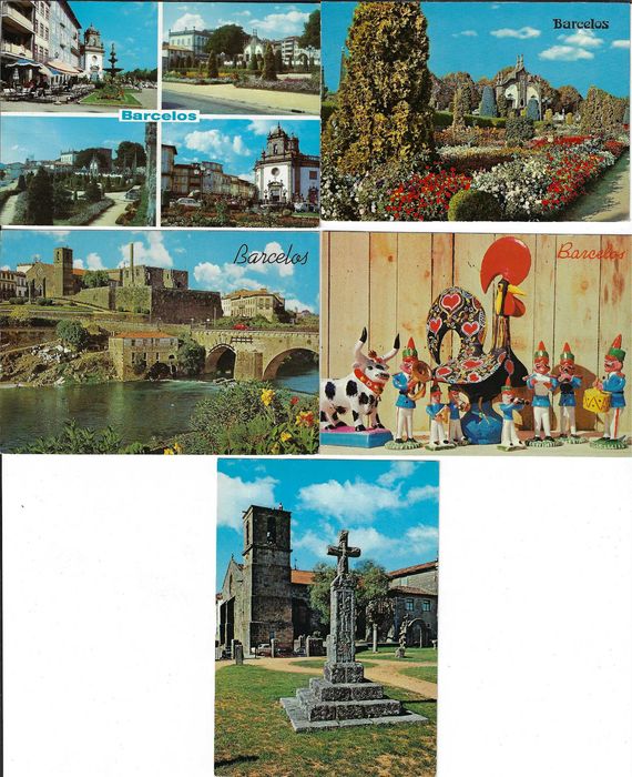Barcelos - 5 Postais não Escritos