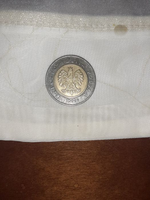 Moneta 5 zł 1996 r. Destrukt  ciemny pierścień