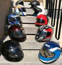 Coleção de raros capacetes vintage para venda ou troca