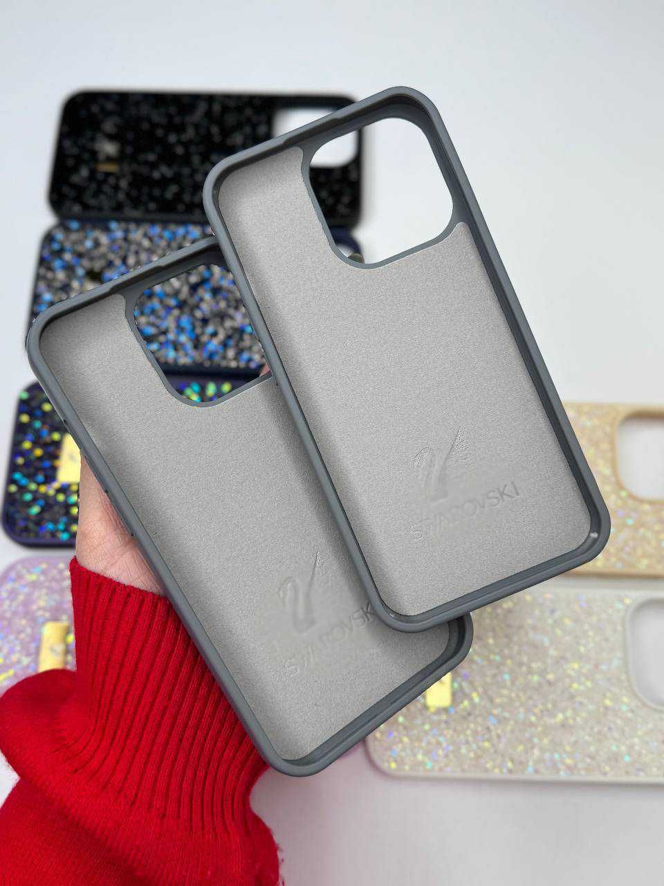 Чохол чехол с камушками стразами Swarovski сваровски iPhone 15 pro max