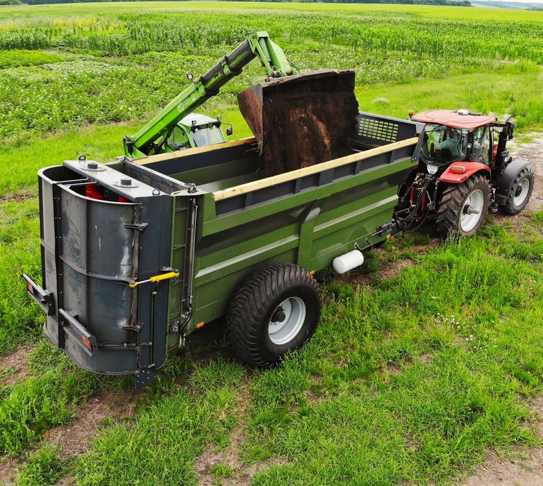 Rozrzutnik nawozów organicznych, obornika, wapna ROD-12 KOBZARENKO