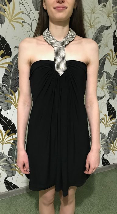 Sukienka Sylwestrowa z Kryształkami / Cyrkoniamii Sexy roz. XS/S