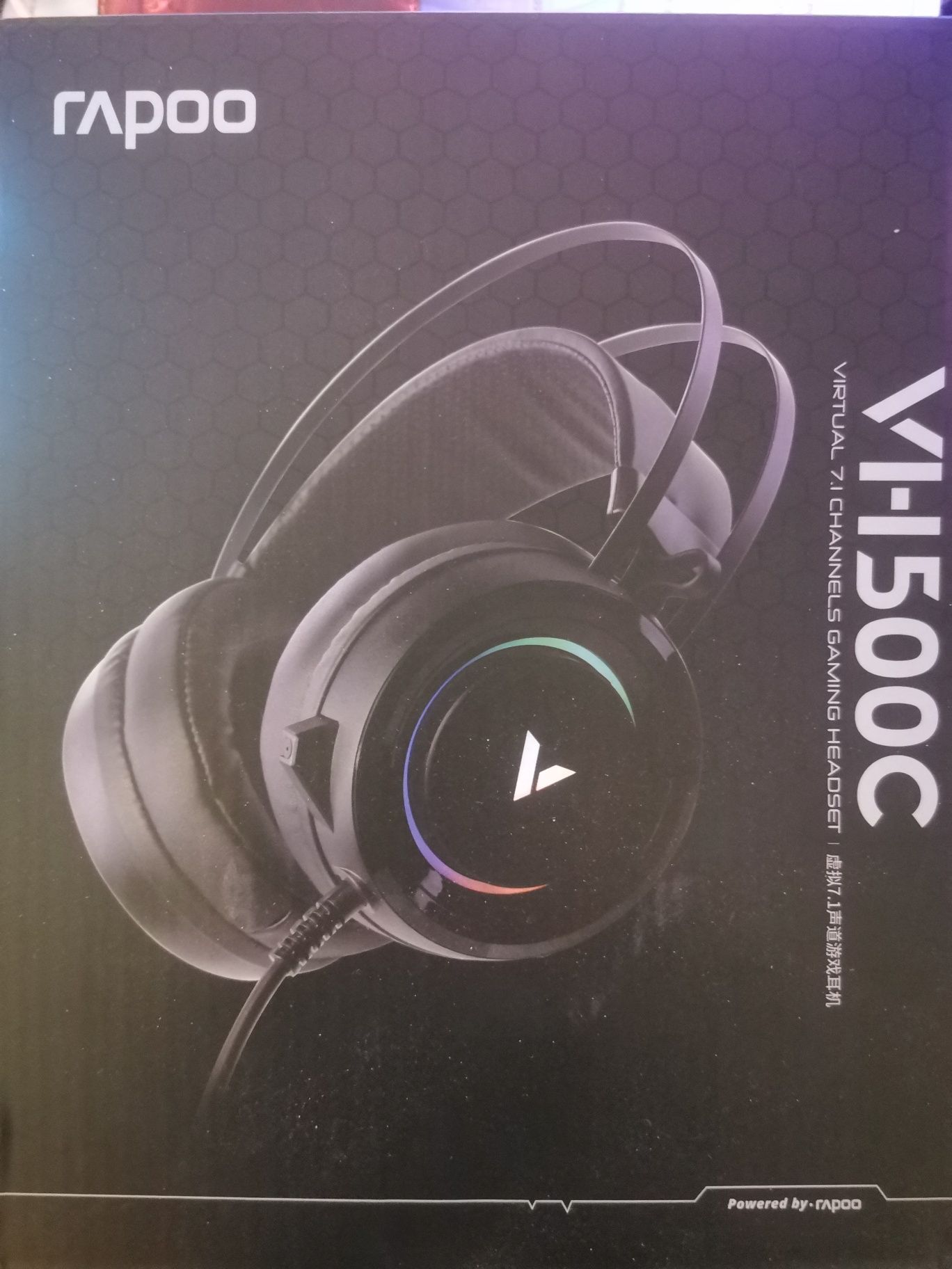 Słuchawki z mikrofonem/headset gamingowy Rapoo VH500C na USB, 7.1