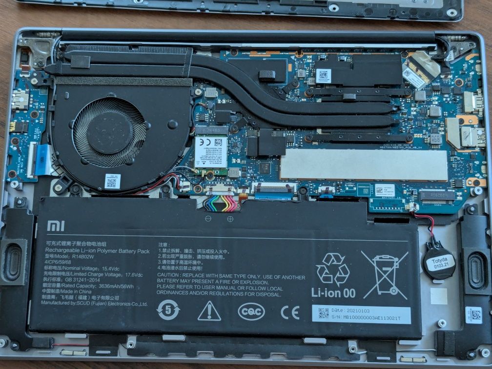 Ноутбук Xiaomi RedmiBook Pro 14 i5-11300H 16/512GB на запчастини