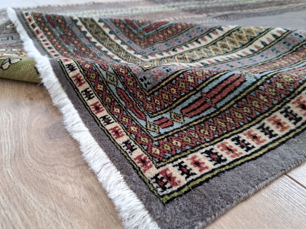 Przepiękny salonowy pakistański wełniany ręcznie tk dywan 130x190cm