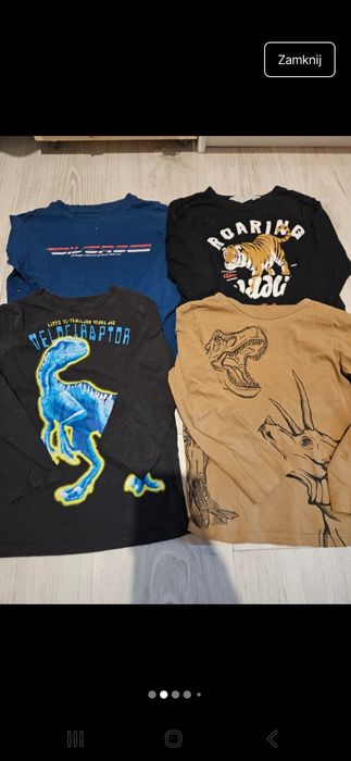 Paka ubrań dla chłopca 110/116 głównie h&m