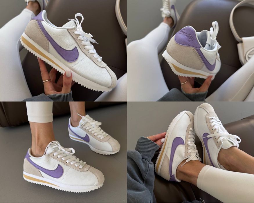 5 КОЛЬОРІВ‼️ Жіночі кросівки Nike Cortez наік кортез білі бузкові