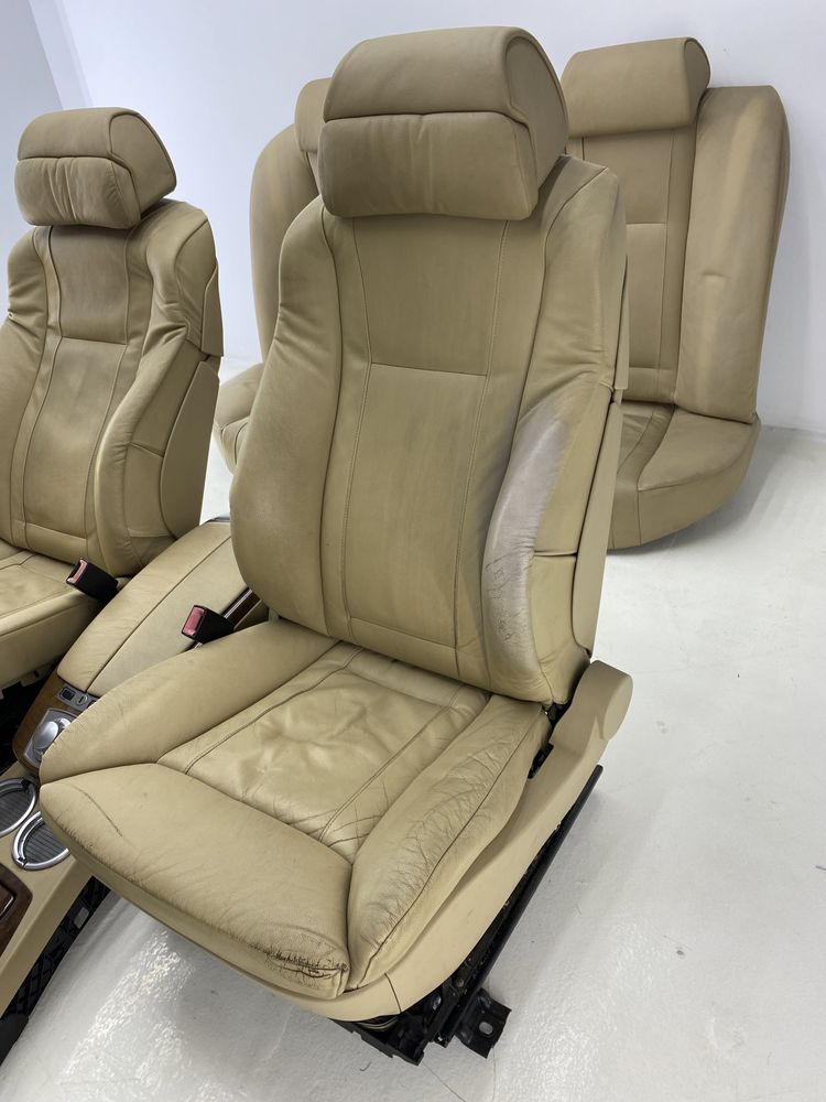 Bmw 7 E65 fotele fotel kanapa tunel wnetrze tapicekra