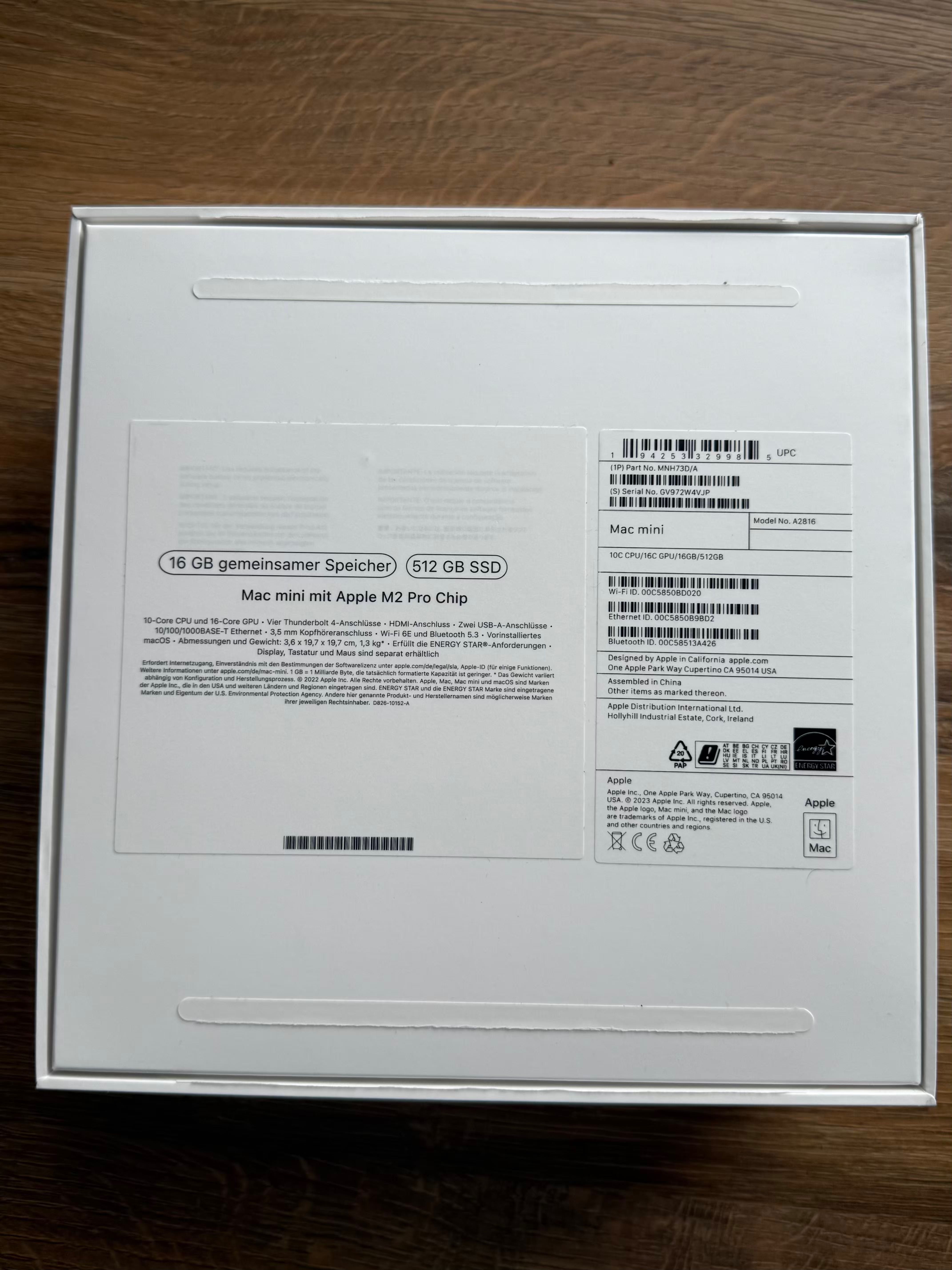 Apple Mac Mini M2 Pro 16GB / 512GB SSD + Magic Keyboard + Magic Mouse
