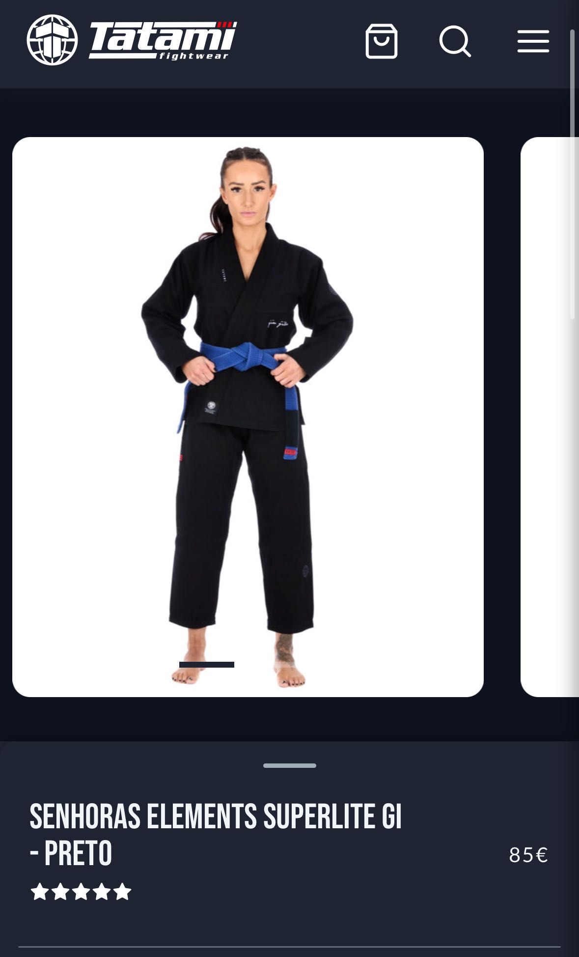 Kimono tatami jiu-jitsu novo com etiqueta