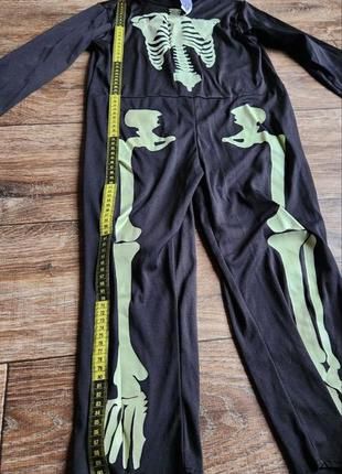 Костюм на Хеллоуин, Новый Год, карнавал Скелет. 116-122, 4 - 5 - 6 - 7