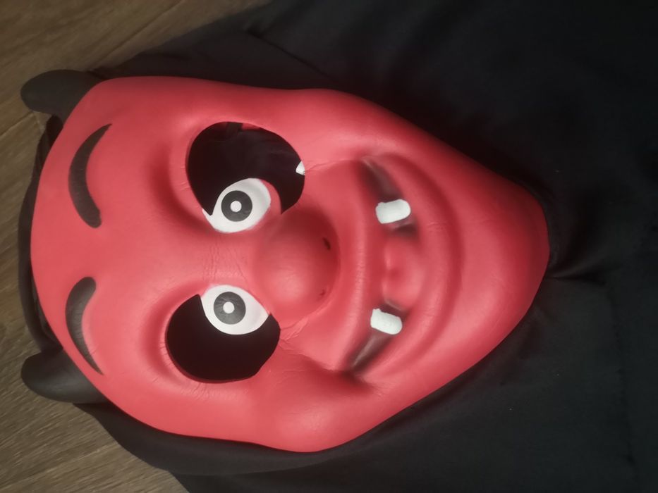 Карнавал маскарад дитяча маска чорт диявол чортеня хеловін хелоуін