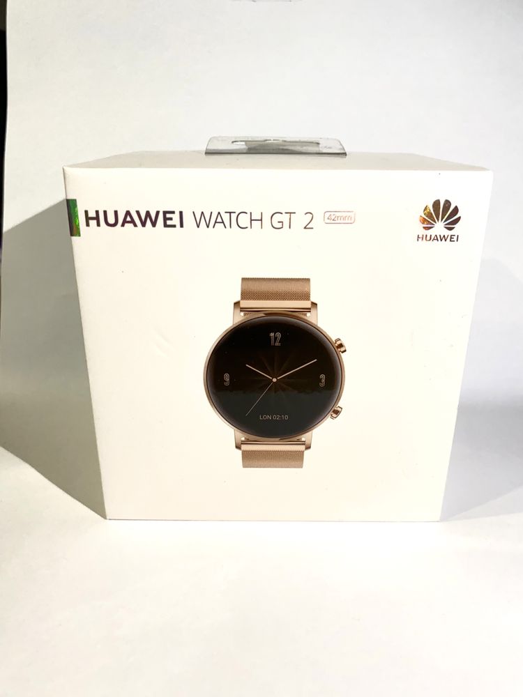 Smartwach Huawei Watch GT 2 42mm złoty elegant + gratisy