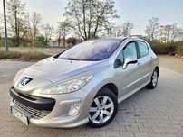 Ładny Peugeot 308 1.6 hdi 110km-Panoramiczny dach-Navi-Klima-Oszczędny