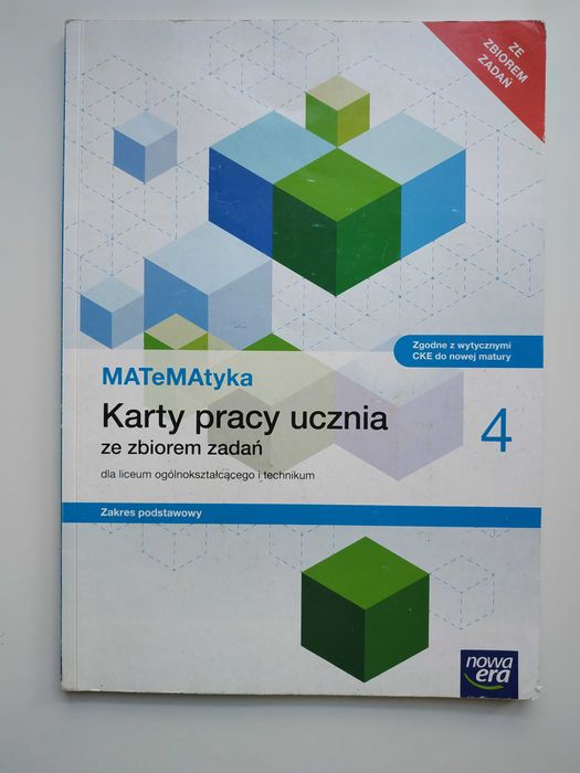MATeMAtyka. Karty pracy ucznia 4. Zakres podstawowy. Nowa Era