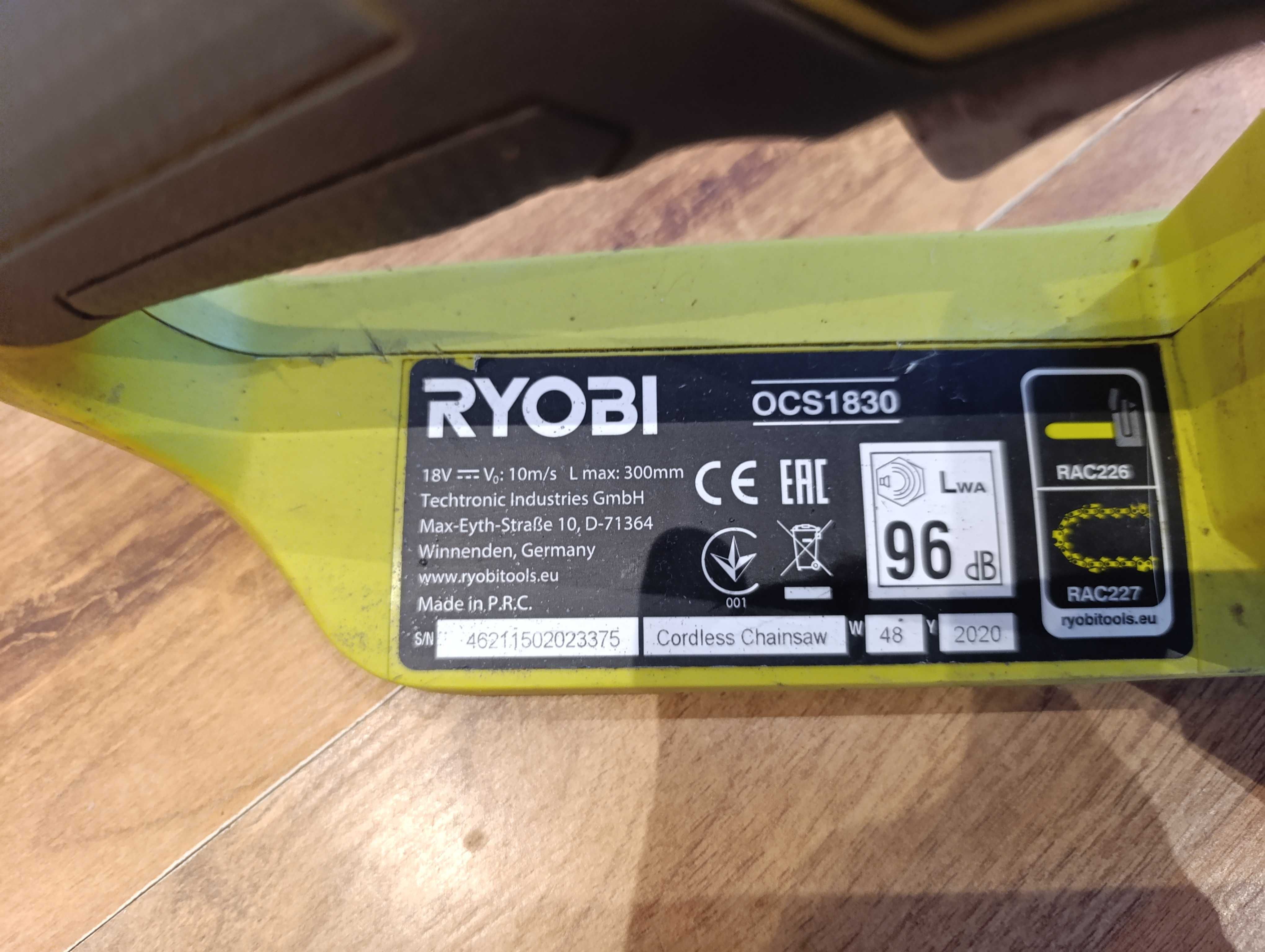 Piła Ryobi OCS 1830 one+