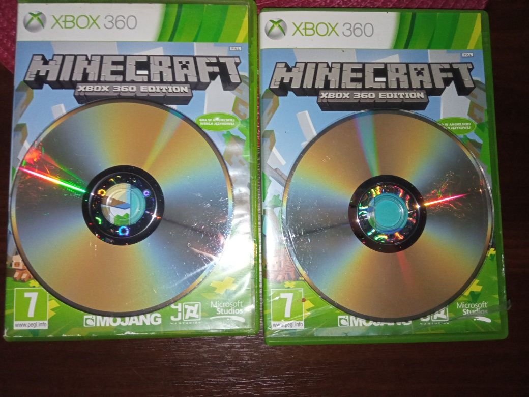 Minecraft dwie sztuki Xbox 360