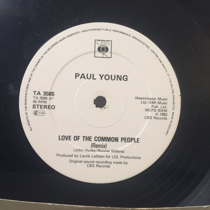 Vinil: Paul Young - love of the common people - 1983