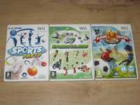 Zestaw 3 gier Nintendo Wii! Sports Party Sports Island Gry Wii 3 x Wii