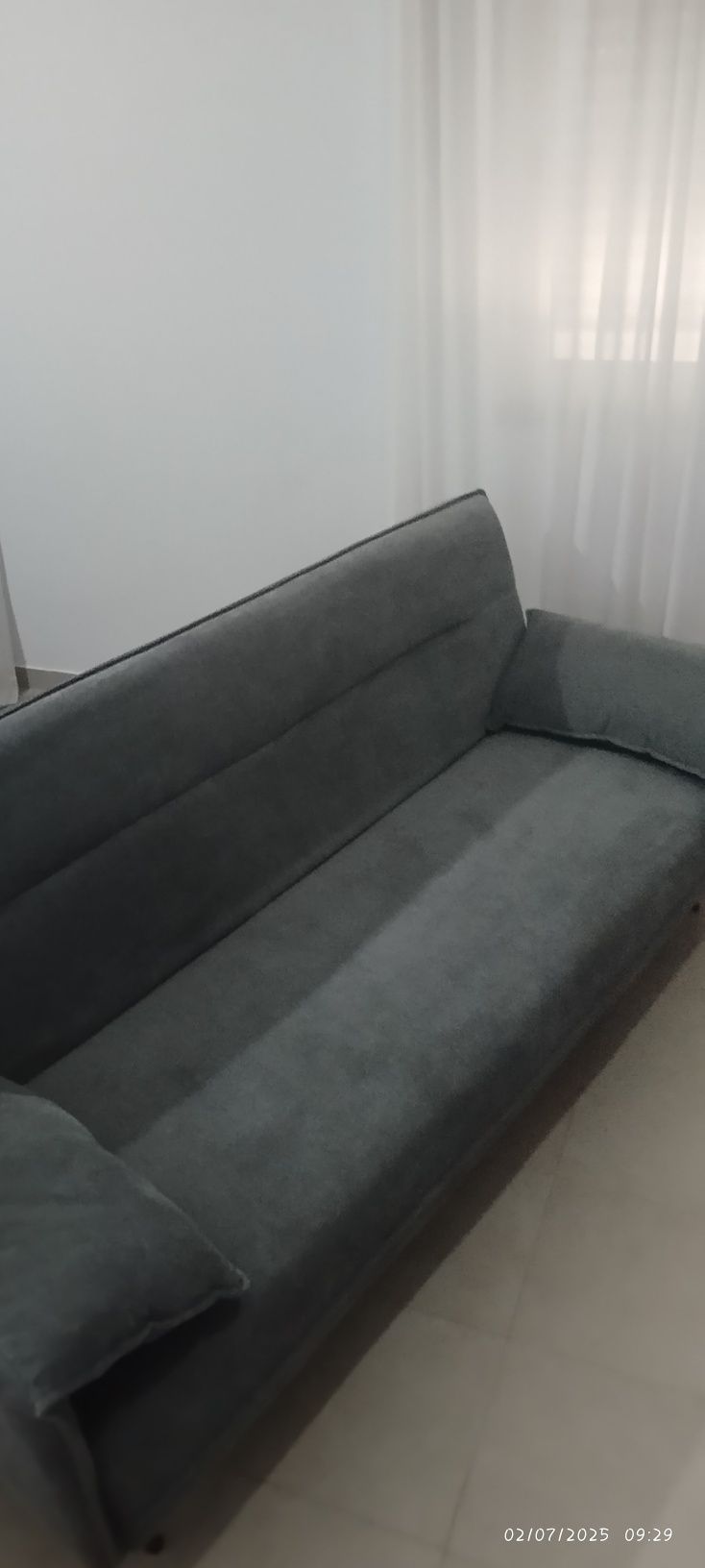 Sofá cinza clik clak