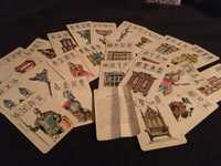 Olschoolowe karty dydaktyczne historia - unikat z kolekcj dziadka '70