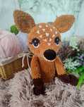 Sarenka sarna na szydełku rękodzieło handmade maskotka dla dzieci miś