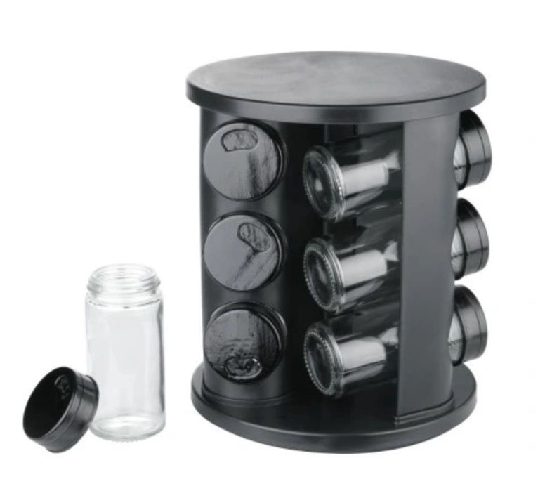 LIVARNO home Pojemnik na przyprawy obrotowy 9 x 85ml, 10 elementów