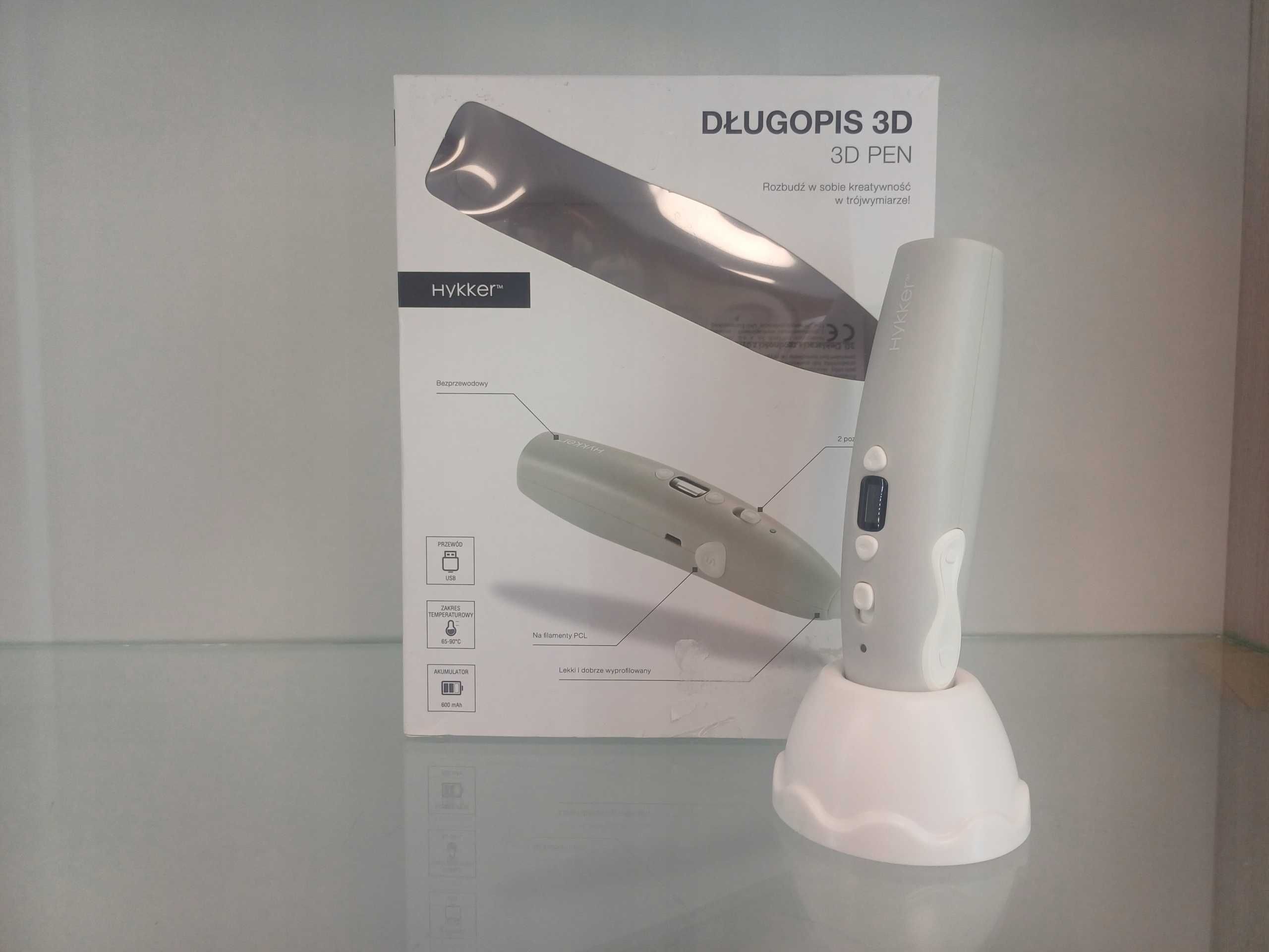 Bezprzewodowy Długopis 3D Drukarka 3D + wkłady 50m Hykker