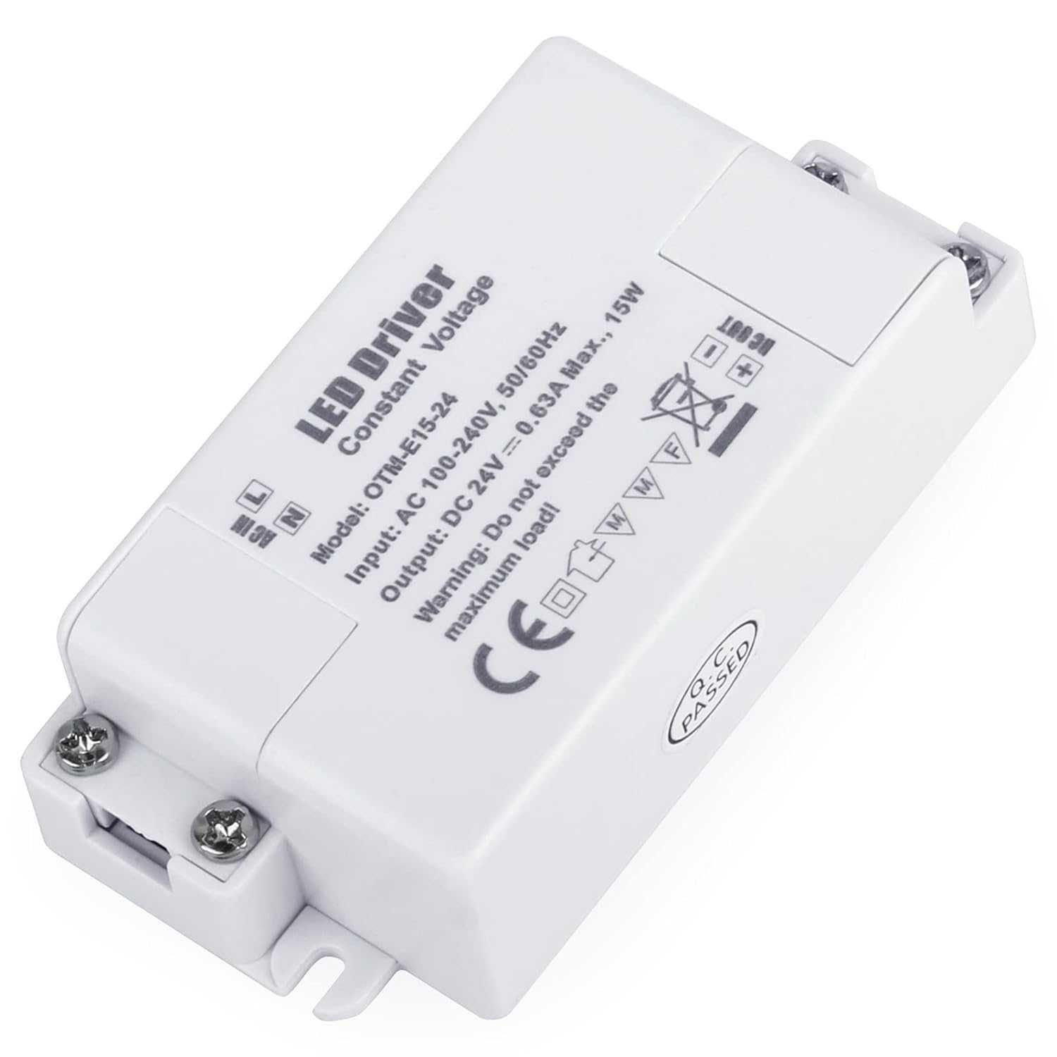 Sterownik LED, uniwersalny regulowany zasilacz AC DC,IP44 24V 0,625A