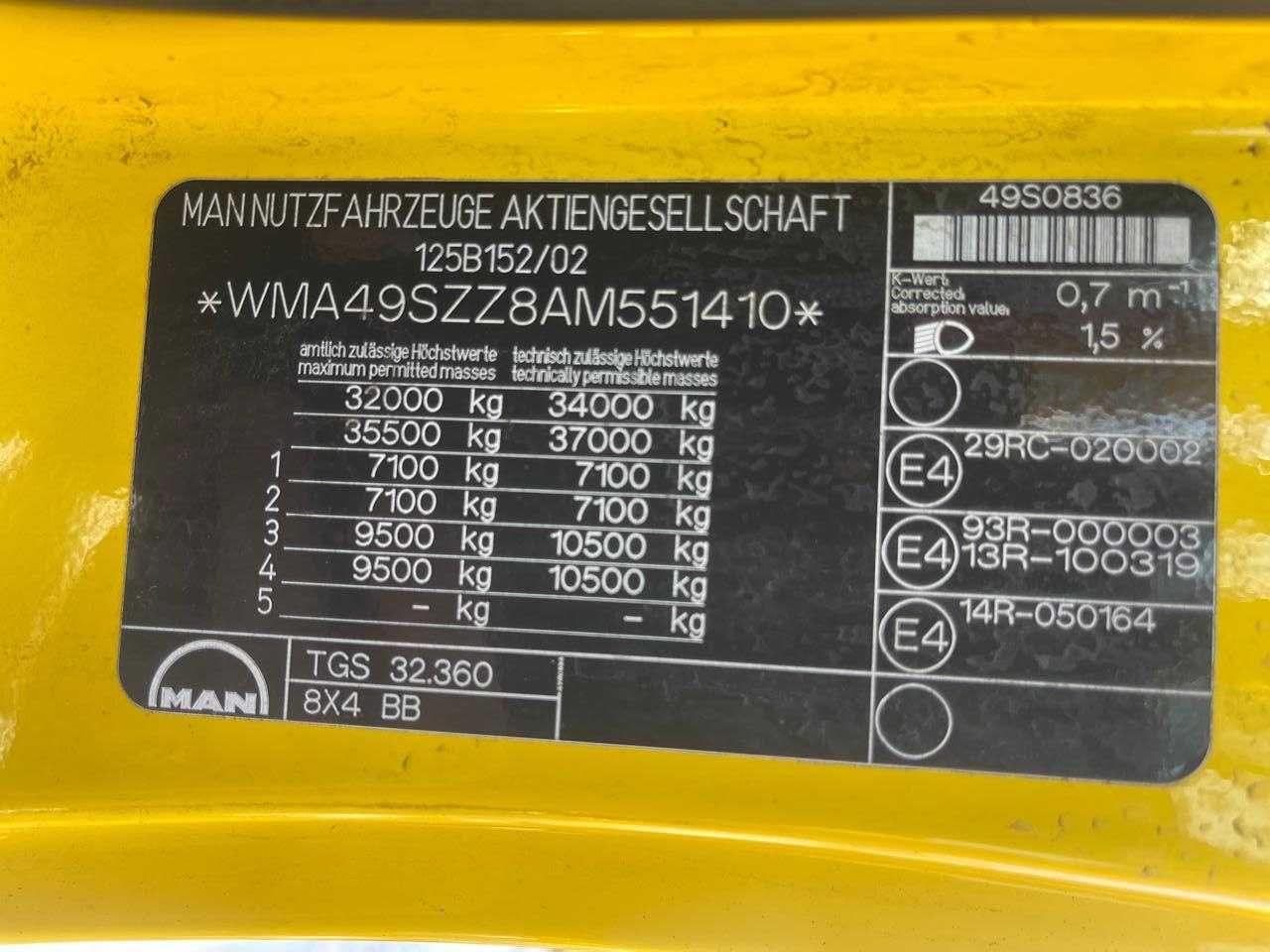 Піскорозкидач MAN TGS  32.360 2010 року