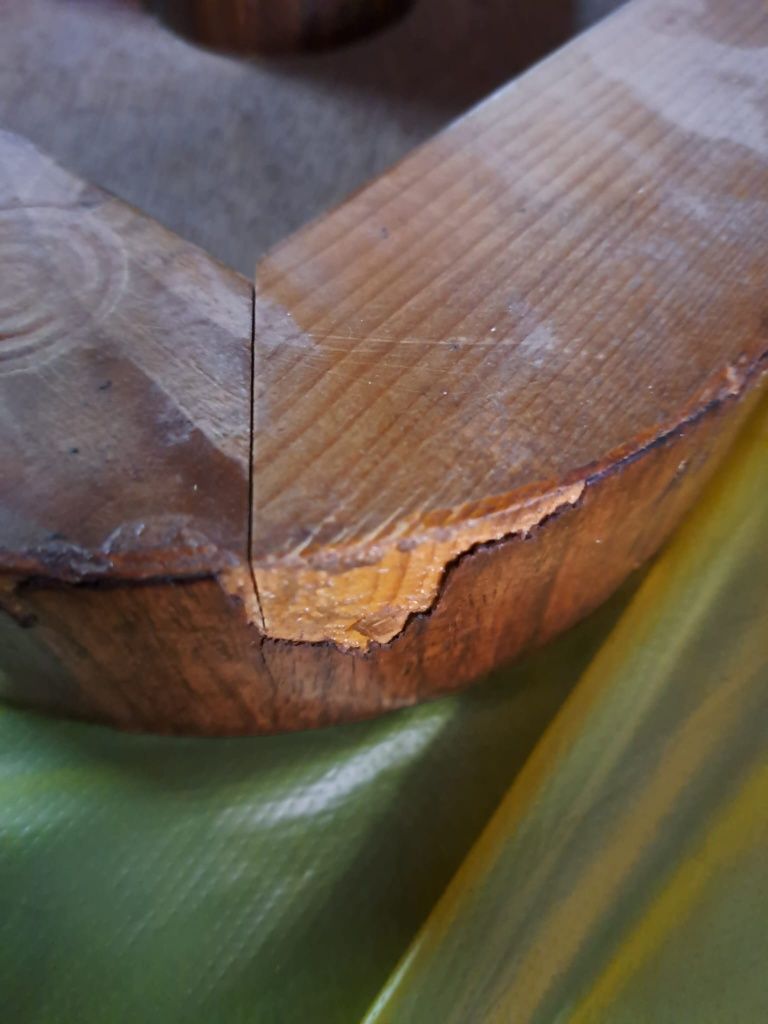 Stół drewniany mahoniowy 90x90x73