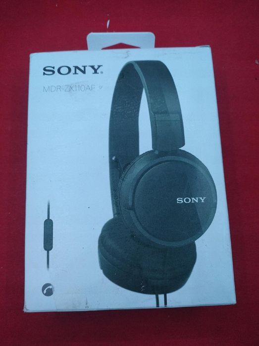 słuchawki nauszne sony mdr-zx110ap czarny 12-22khz przewodowe jakość