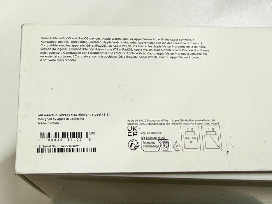 Słuchawki nauszne APPLE AirPods Max Midnight A3184 NowyLombard/Raków