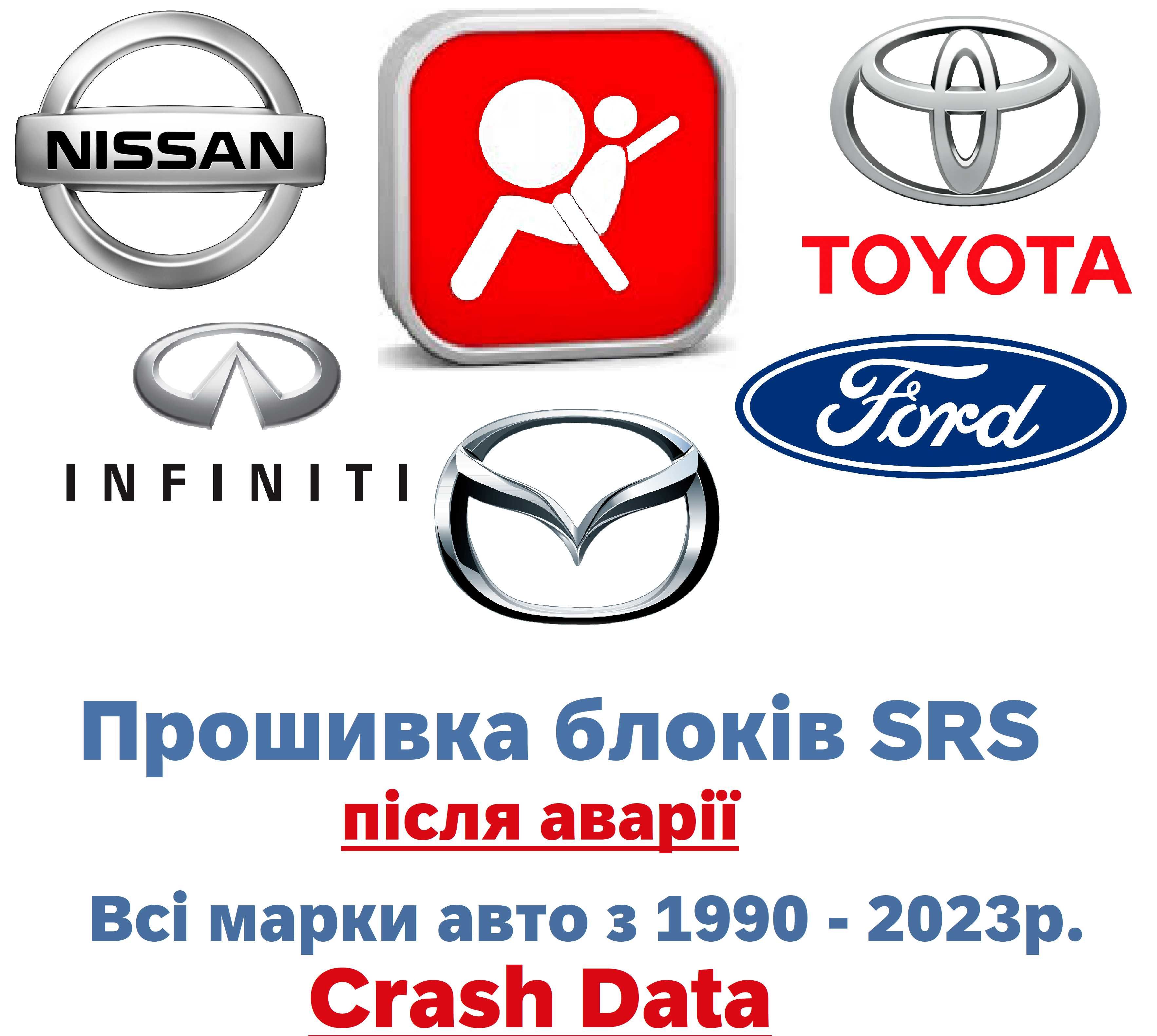 Прошивка обнулення Блоків SRS Crash Data Reset