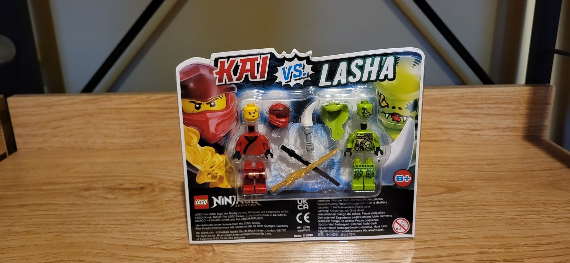 Lego Ninjago 112008 Kai vs Lasha blister z minifigurkami