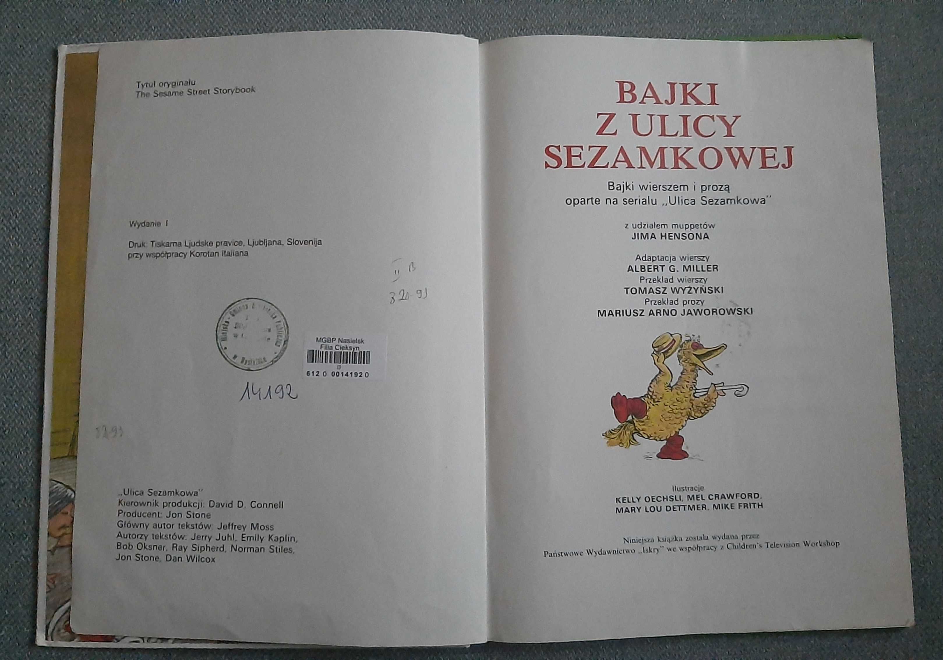 Bajki z Ul. Sezamkowej serial Muppety