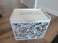 Skrzynia, pudło na koperty/telegramy ślub